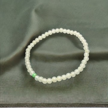 冰種翡翠串珠手鍊 | 天然緬甸玉翡翠A貨 | 送禮