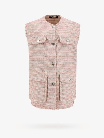 Tweed vest with medusa buttons - VERSACE - gender_Woman