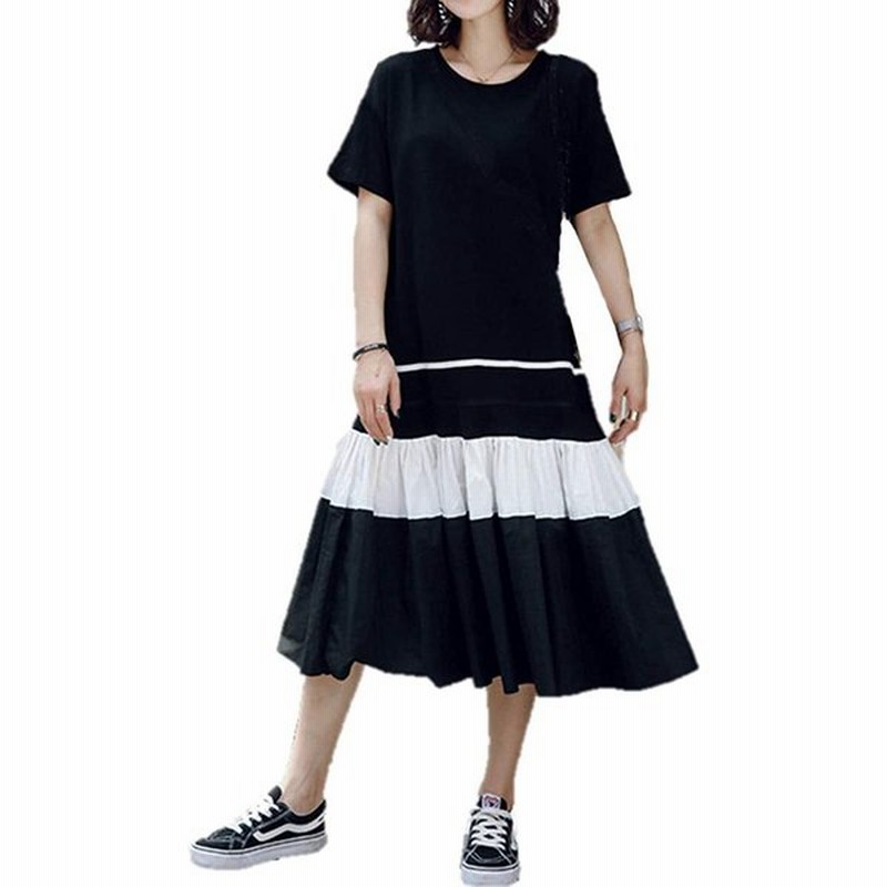 リッコ ひざ下 ワンピ 可愛いスカート ロングワンピース プリーツスカート 夏用 ラウンドネック やわらか 森ガール かわい オシャレ Aライン 通販 Lineポイント最大get Lineショッピング