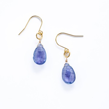 丹泉石單鑽耳環 12月誕生石 澄澈透明感