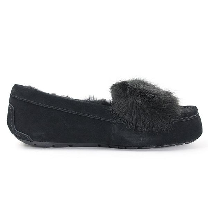 UGG アグ Ansley Puff Bow 1103858 アンスレー スエード ファー リボン