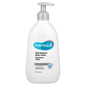 Derma:B, 溫和保濕身體乳，無香，13.5 液量盎司（400 毫升）