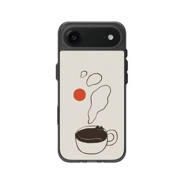 iPhone Air Clear (相機按鈕) 酷墨灰 - ilovedoodle (Lim Heng Swee) - Coffee Cat: 窩最溫暖