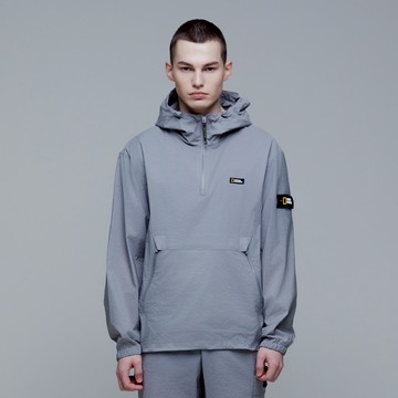 男女同款 DIMER 平織運動帽T - 灰色