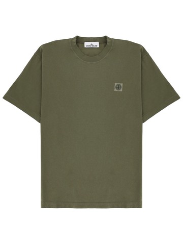 stone island t-shirt with logo patch