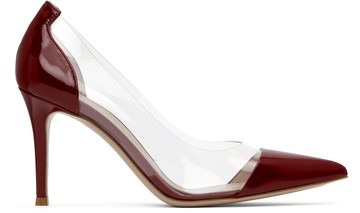 Gianvito Rossi 红色 Plexi 高跟鞋