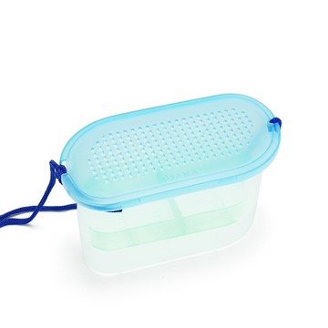 磯釣餌盒 (塑膠) 二重底 蟲盒 餌盒 南極蝦 釣魚