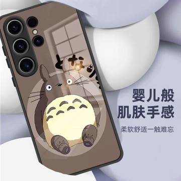 適用三星s24ultra手機殼龍貓Galaxys23Ultra新款S22ultra個性男卡通S24+網紅潮流S24防摔s23fe液態玻璃21plus