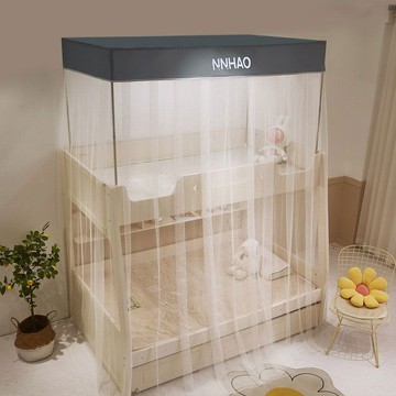 💕 安全舒適兒童房神器|雙層子母床專用蚊帳|簡約卡通動漫風