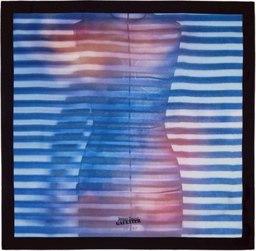 Jean Paul Gaultier 蓝色 & 粉色 The Air 方巾