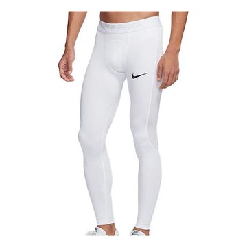 Men's Nike Pro Training Tight White Gym Pants/Trousers/Joggers