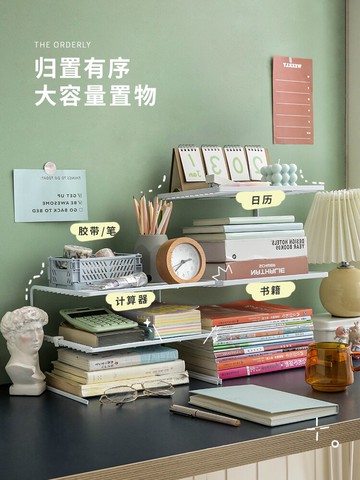桌面置物架宿舍神器寢室好物下鋪床邊床頭書桌零食收納架學生用品