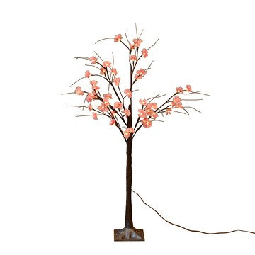 YU Living LED梅花樹燈裝飾燈 展示燈 夜燈 立燈 小夜燈 燈臺(高120cm/暖白光/粉紅梅花)