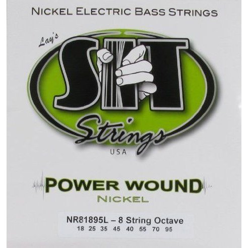 S I T Strings エレキベース Power Wound Nickel Long 8弦 Octave, .018 .095, NR81895L