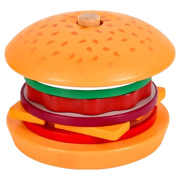 GOODCOW 頂牛 木製漢堡疊疊樂玩具  1個  多色