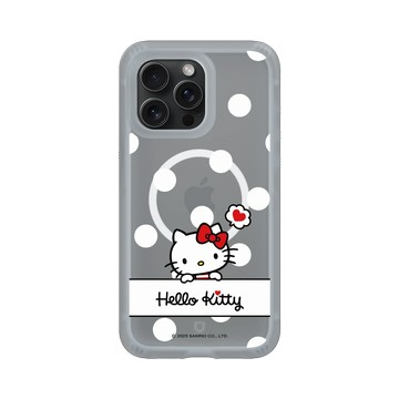 iPhone 15 Pro Max AirX 流變灰 - 三麗鷗-Hello Kitty - 普普風圓點