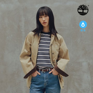 Timberland 女款米色防水穀倉外套|A2QPDY94