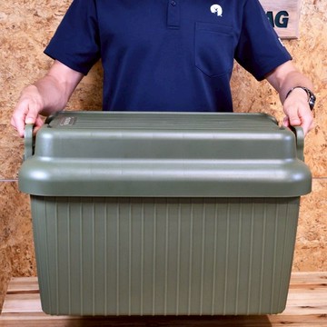 日本CAPTAIN STAG 日本製CS經典款收納箱47L-橄欖綠