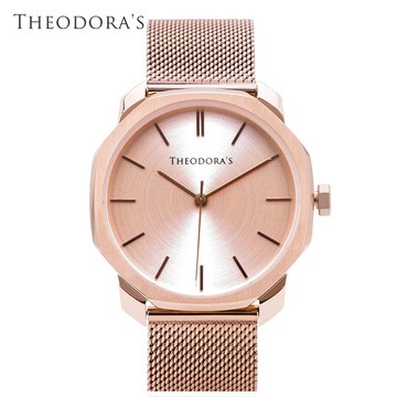 【THEODORA'S】Diana 簡約八邊形金屬手錶[大錶面] 女款【希奧朵拉】