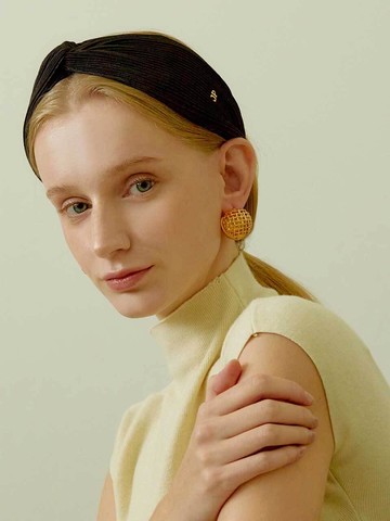 Wrinkle Twisted Bandana Hairband (JP-23-365HB)