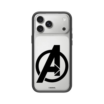 iPhone 17 Pro Max Mod NX -邊框背蓋組合 (相機按鈕) 黑 - 迪士尼-漫威 Marvel - 漫威Logo-復仇者聯盟 黑色標誌