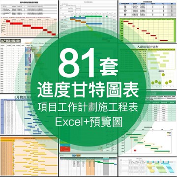 公司企業項目進展規計劃施工程進度表甘特圖錶excel表格模板素材