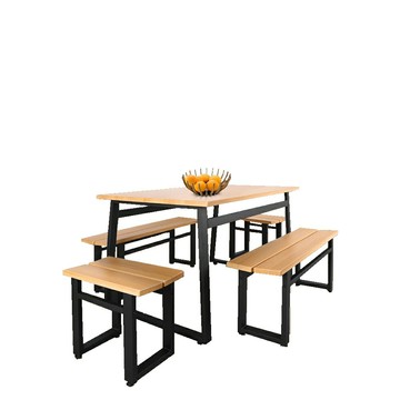 《DFhouse》英式工業風-餐桌+2雙人餐椅+2單人餐椅