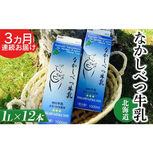 ふるさと納税 北海道 中標津町 北海道なかしべつ牛乳 1L×12本