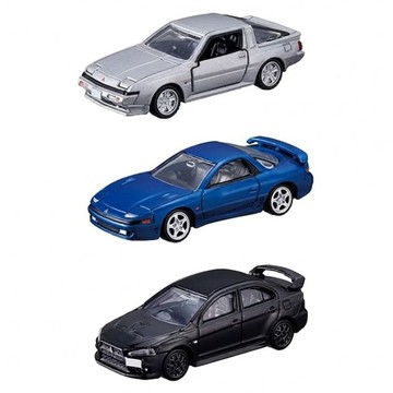 TOMICA PRM車組 三菱跑車3入組 TM09784  混和顏色  1套  20 x 14 x 4cm