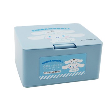 日本進口大耳狗彈蓋式牙線/棉棒小物收納盒-2入