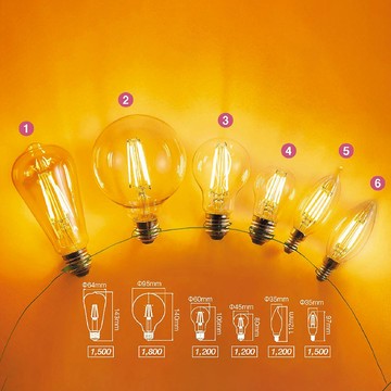 舞光LED燈絲燈泡、仿鎢絲燈泡 LED-E27ED、E14ED