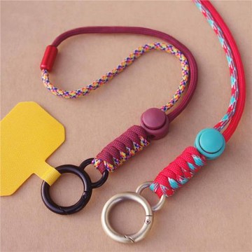 手機掛繩可調節伸縮掛脖繩電話吊繩防丟手腕繩結實多功能鑰匙扣鏈