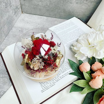 【康乃馨永生花星球夜燈禮盒】鋼鐵人媽媽—全能大神|永生花夜燈