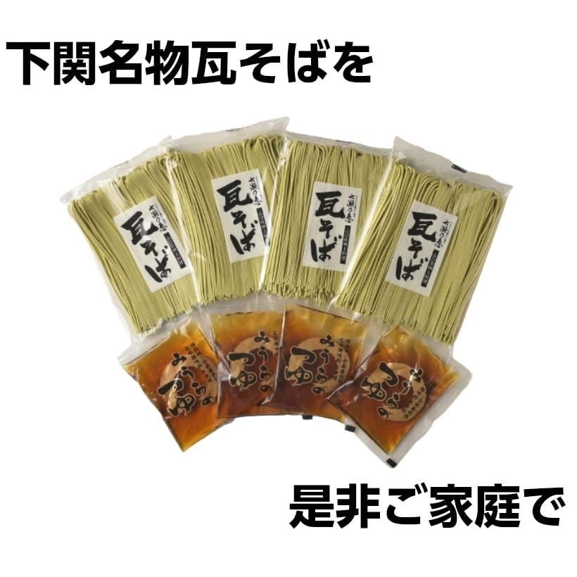 .みうら製麺 七瀬乃恵 瓦そば 100g×4入〔つゆ付き〕〔化粧箱〕