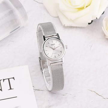 CASIO日本卡西歐手表女簡約氣質復古小圓表品牌女表學生女生時尚