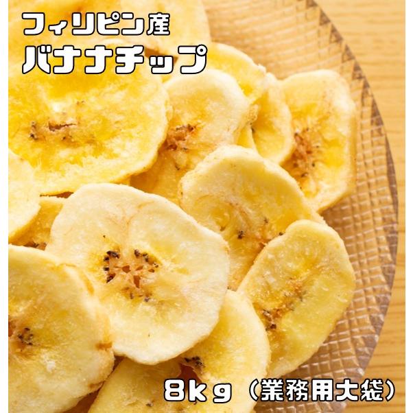 バナナチップ 8kg フィリピン産 世界美食探究  ドライフルーツ バナナチップス ドライバナナ 乾燥バナナ 製菓材料 おやつ 国内加工 業務用