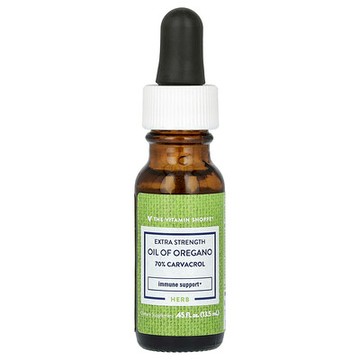 The Vitamin Shoppe, 特強型，牛至油，21 毫克，0.45 液量盎司（13.5 毫升）
