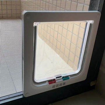 易裝堅固✨貓狗門 寵物活動門 安全門洞 貓咪狗狗圍欄 門簾 通用款 可控制出入方向寵物門四種模式鎖定寵物用品