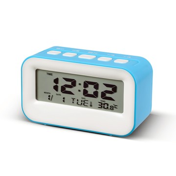 [RONEVER] LCD數字鬧鐘 CK006 藍