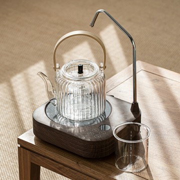 耐高溫玻璃煮茶壺茶水分離煮茶套裝小型小青柑專用提梁壺蒸煮雙用