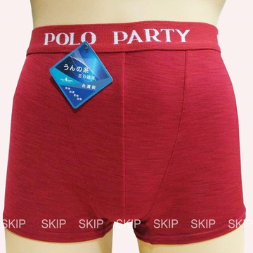 SKIP四季織精品**POLO雲彩紗男四角褲(6入組)**