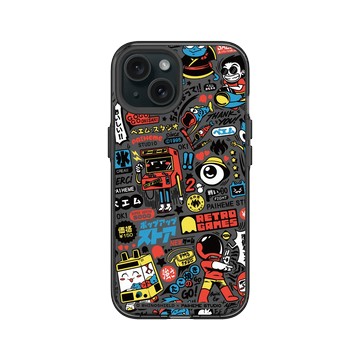 iPhone 15 Clear 酷墨灰 - Paiheme Studio - Retro Games Color