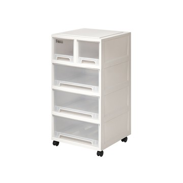 【日本天馬】Fits 45面寬抽屜收納櫃附輪(3低抽)