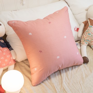 棉床本舖 粉色樂園 純棉方抱枕 45X45cm 台灣製 復古 碎花 【超取限購一件】