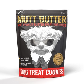 常溫鮮食 【Mutt Butter】寵物犬用餅乾-原味2包組(250公克*2包)