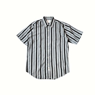 美國古著條紋短袖襯衫