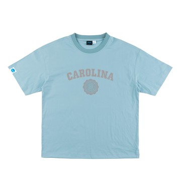 NCAA 短T 北卡羅來納 淺藍 印花LOGO 寬版 短袖 中性 7325110581