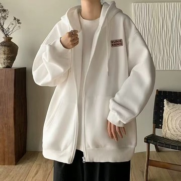 💗特惠💗新款衛衣港風寬鬆簡約連帽衛衣 開衫男女同款潮流帥氣百搭衛衣