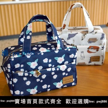 【品質高 價格低】打統編韓國卡通防水牛津布飯盒包長方形保溫保冷便當包冷飲包手提飯盒袋