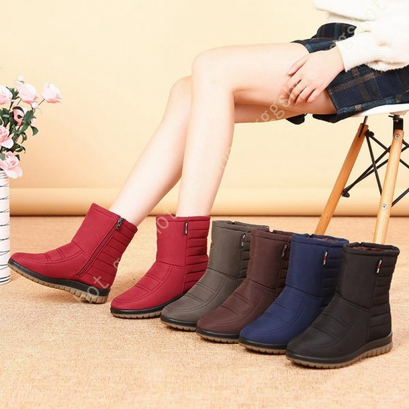 雪用ブーツ スノーブーツ ショートブーツ おしゃれ ウインターブーツ 防寒靴 ローヒール ぺたんこ アウトドアシューズ 歩きやすい 雪靴 カジュアルシューズ 通販 Lineポイント最大0 5 Get Lineショッピング